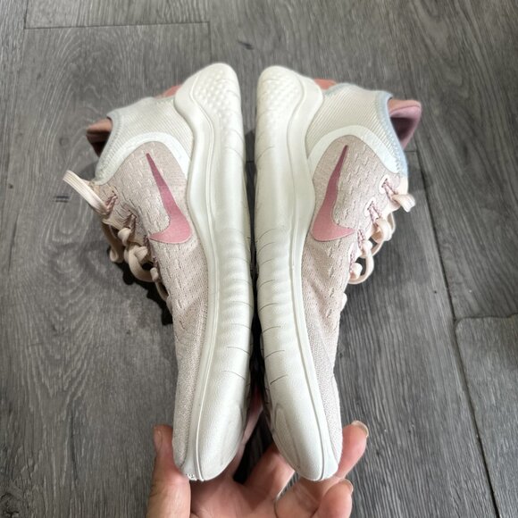Nike Womens Free RN 2018 942837-802 Pink Running Shoes Sneakers Sz 7 Black Lace - Picture 9 of 9